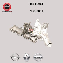 Turbo GARRETT 821943 1.6 DCI MJT CDTI 120-145 CV821943