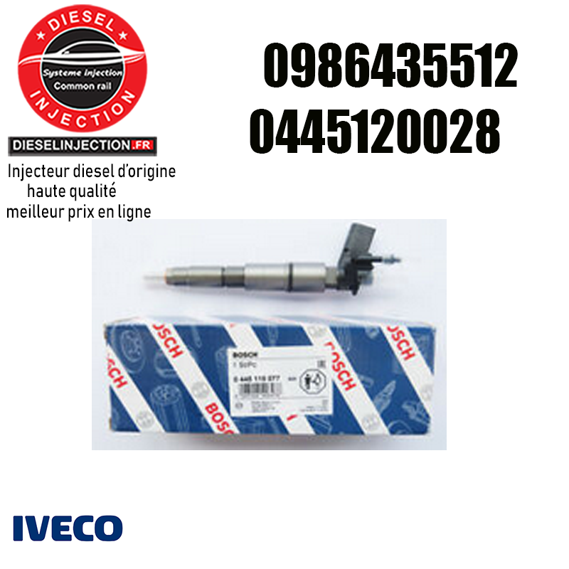 Injecteur CRIN Bosch CR / IFL26 / ZIRIS10S 09864355120986435512 0445120028