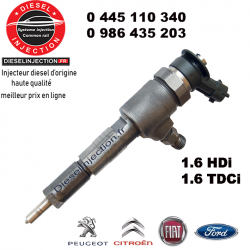 Injecteur Bosch 0445110340 1.6L Reconditionné0445110340 0986435203